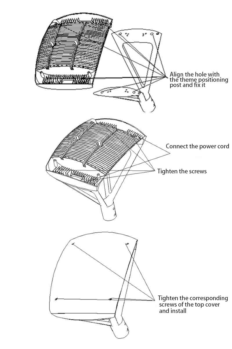 Spider LED Post Top Light Installation Method Atlas