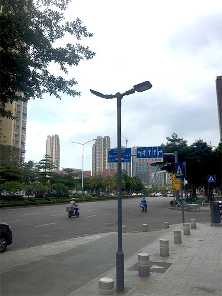 road led post top light project case