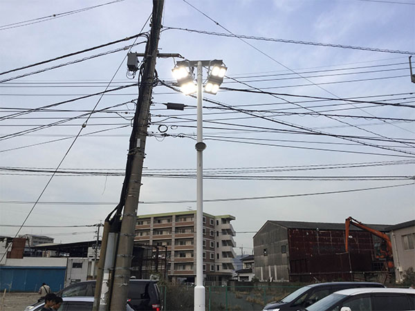 Bilateral module LED floodlight project case