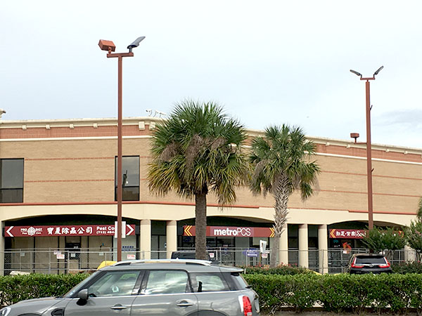 slim led area light project case in USA