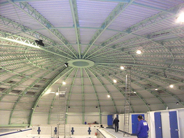 led flood light/tunnel light project case in Swimming pool