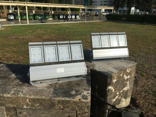 RGB LED flood light project in Abu Dhabi