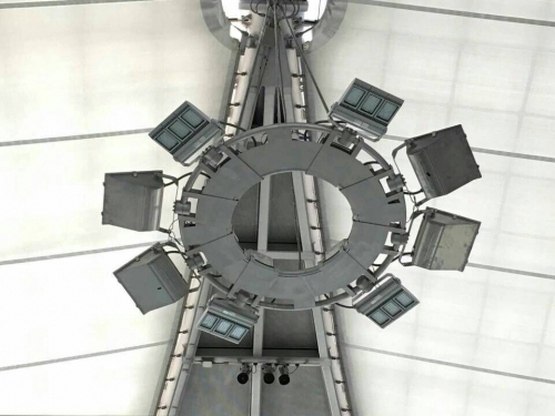 LED Flood Lights Installed In Airport Of Bangkok,Thailand